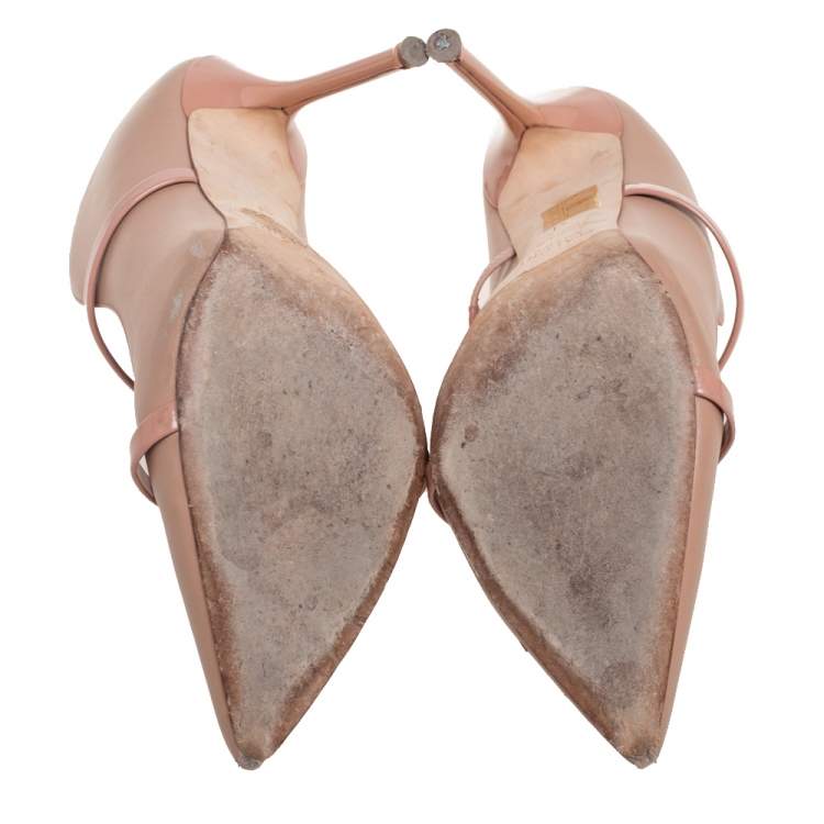 Pre Owned Malone Souliers Beige Leather Maureen Pumps Size 41