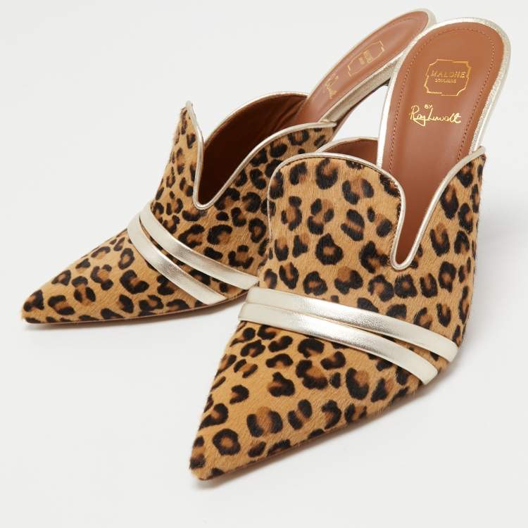 Malone souliers discount calf hair mules