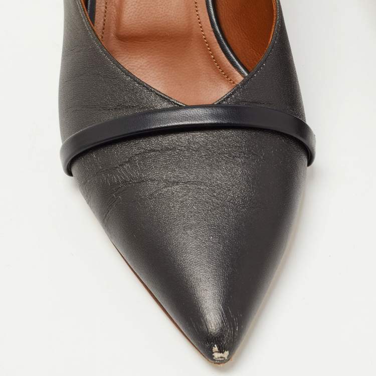 Pre Owned Malone Souliers Two Tone Leather Rina Pumps Size 40