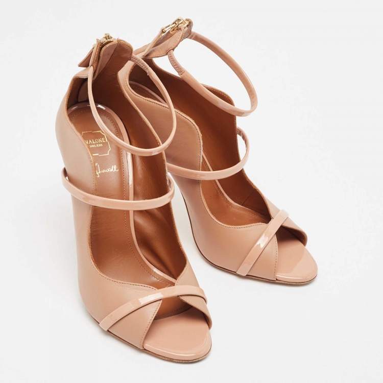 Pre Owned Malone Souliers Beige Leather Mika Pumps Size 37
