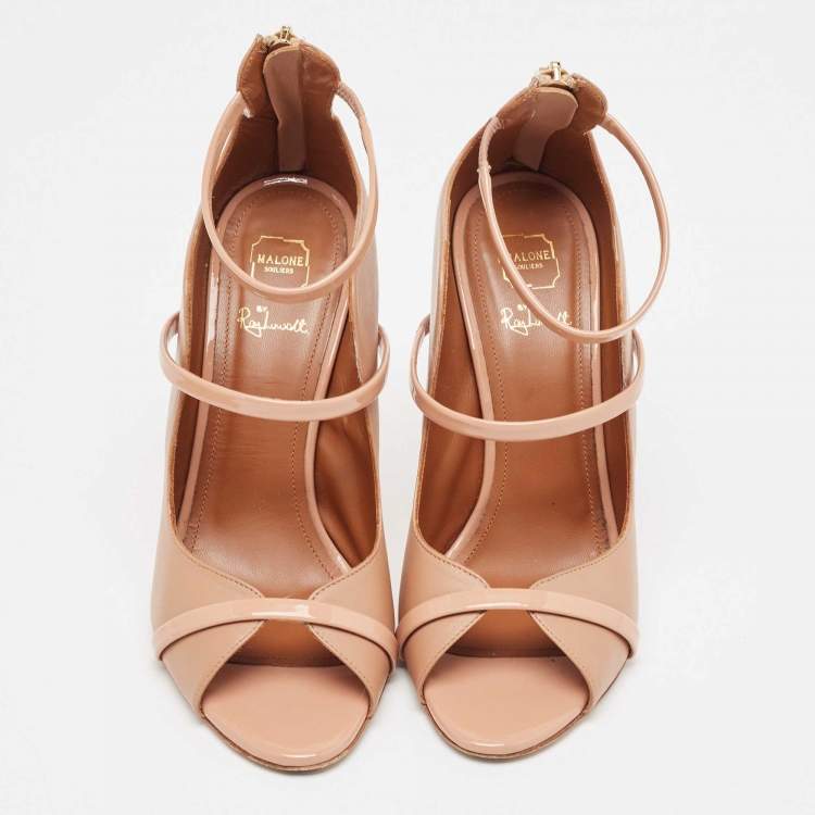 Pre Owned Malone Souliers Beige Leather Mika Pumps Size 37