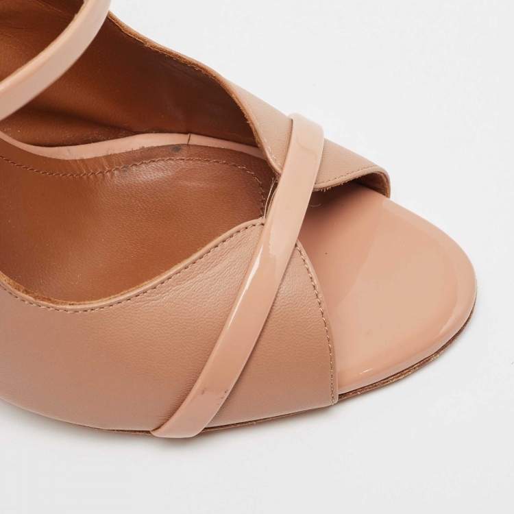 Pre Owned Malone Souliers Beige Leather Mika Pumps Size 37