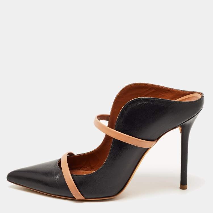 Pre Owned Malone Souliers Black Leather Maureen Pumps Size 37