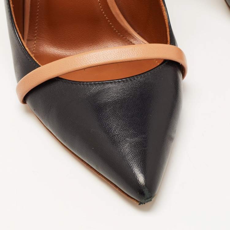 Pre Owned Malone Souliers Black Leather Maureen Pumps Size 37