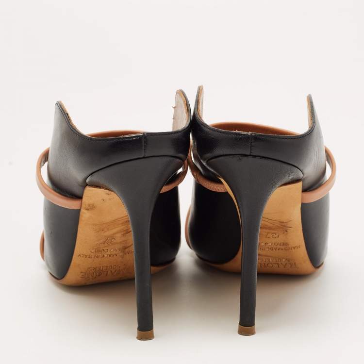 Pre Owned Malone Souliers Black Leather Maureen Pumps Size 37