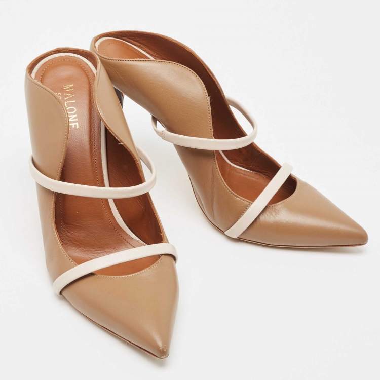 Pre Owned Malone Souliers Brown Leather Maureen Pumps Size 39