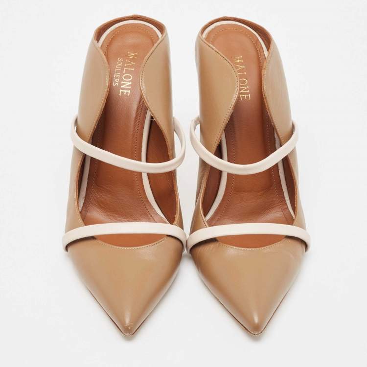 Pre Owned Malone Souliers Brown Leather Maureen Pumps Size 39