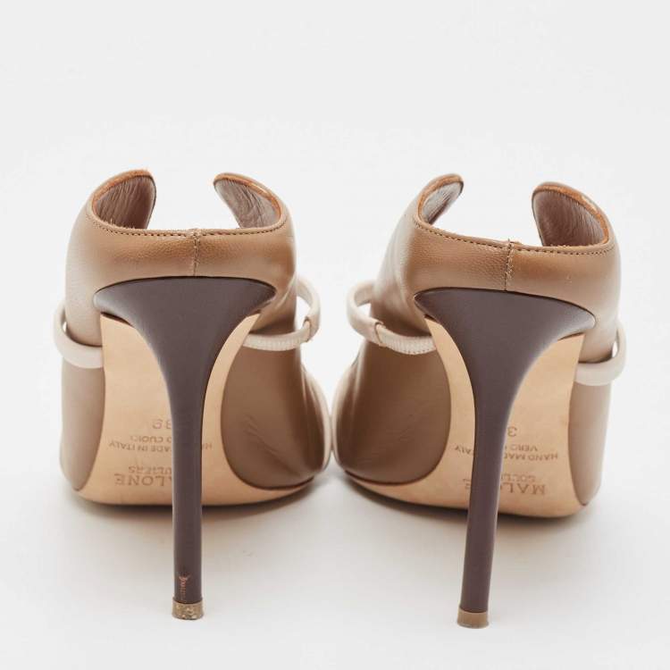 Pre Owned Malone Souliers Brown Leather Maureen Pumps Size 39