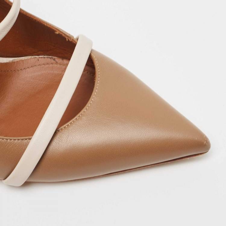 Pre Owned Malone Souliers Brown Leather Maureen Pumps Size 39