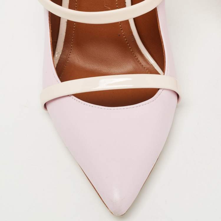 مملوكة مسبقًا Malone Souliers  Pink Leather Maureen Mules Size 37