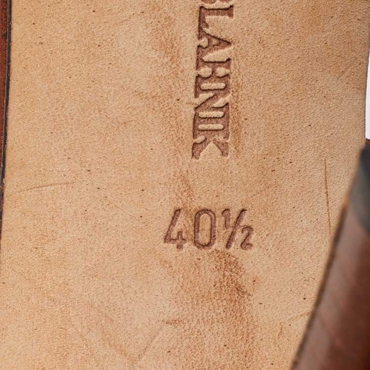 Pre Owned Manolo Blahnik Brown Leather Eyelet Ankle Strap Sandals Size 40.5