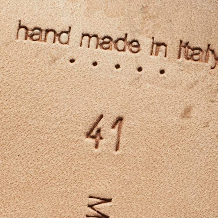 Pre Owned Manolo Blahnik Blue Satin Hangisi Crystal Embellished Pumps Size 41