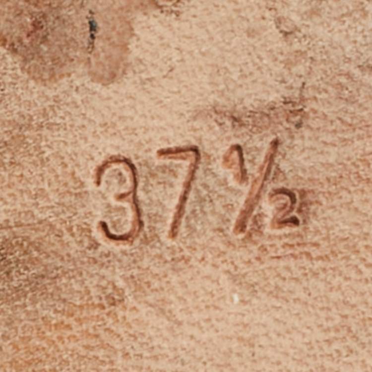 Pre Owned Manolo Blahnik Green Satin Hangisi Ballet Flats Size 37.5