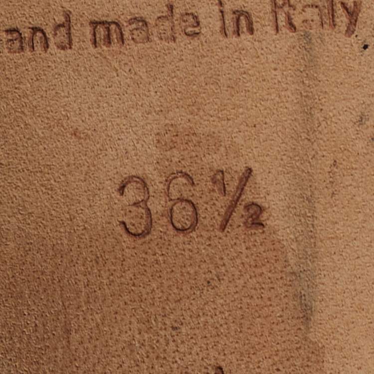 Pre Owned Manolo Blahnik Size 36.5 Red Leather T Strap Sandals