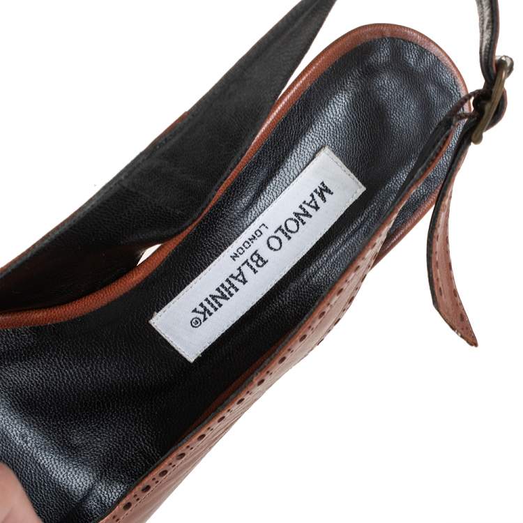Pre Owned Manolo Blahnik Tricolor Patent And Leather Pointed Toe Sandals Size 37.5