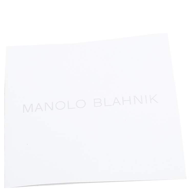 Pre Owned Manolo Blahnik Grey Satin Hangisi Pumps Size 37