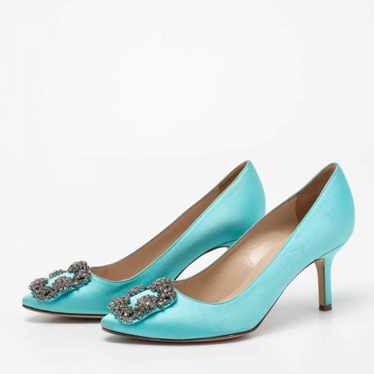 Manolo blahnik hot sale light blue