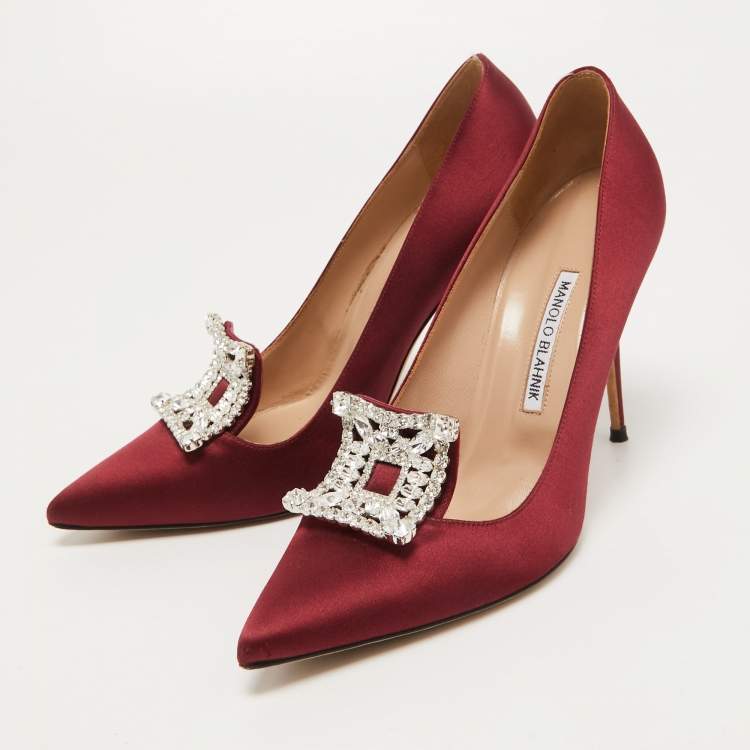 Burgundy 2025 manolo blahnik