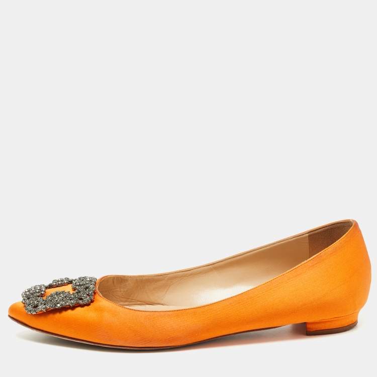 Manolo blahnik deals orange shoes