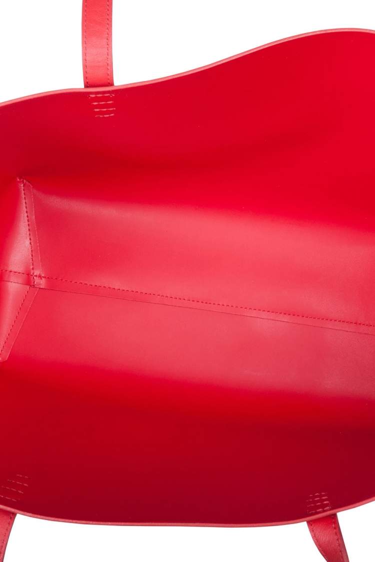 Pre Owned Mansur Gavriel Flamma/Flamma Leather Large Tote