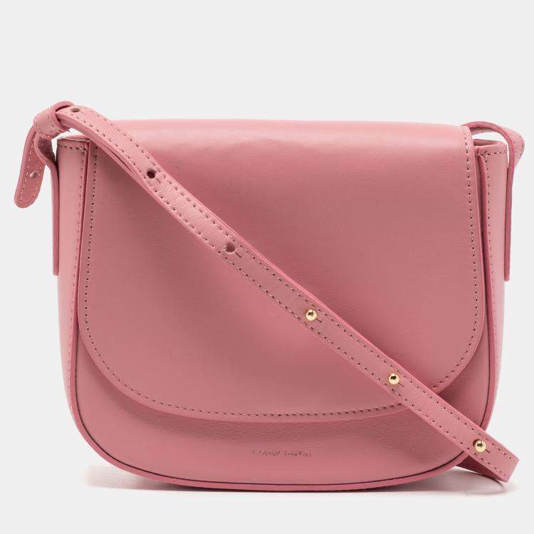 Mansur Gavriel Mini Leather Bucket Bag - Dusty pink