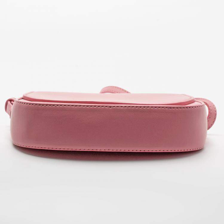 Pre Owned Mansur Gavriel Light Pink Leather Mini Crossbody Bag