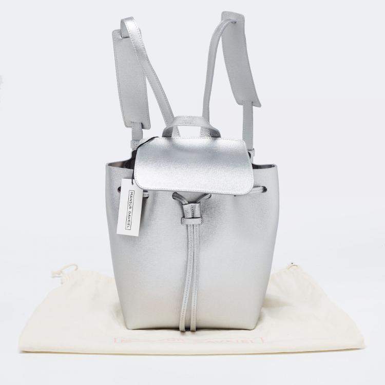 Pre Owned Mansur Gavriel Siler/Aregnto Leather Backpack