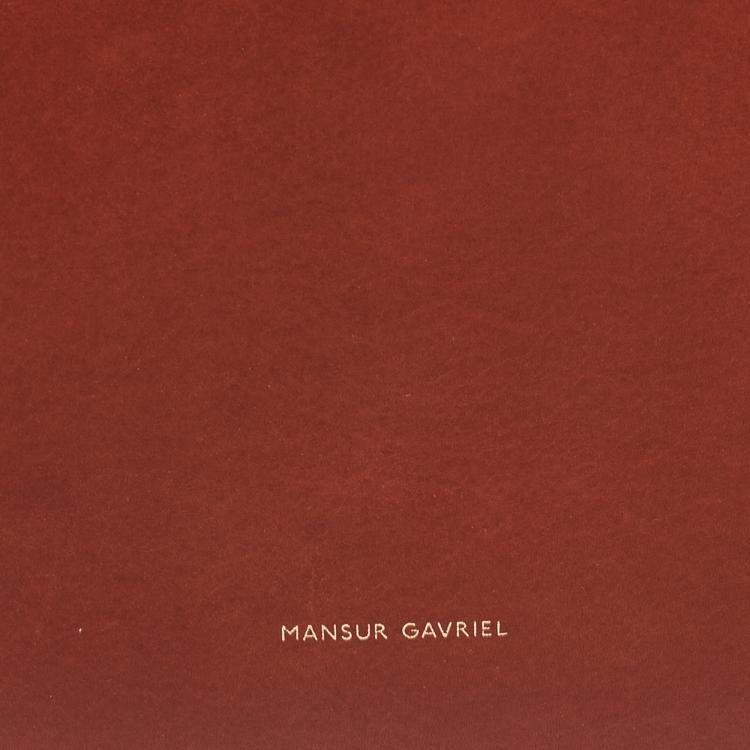 Pre Owned Mansur Gavriel Brandy Leather Bucket Bag  