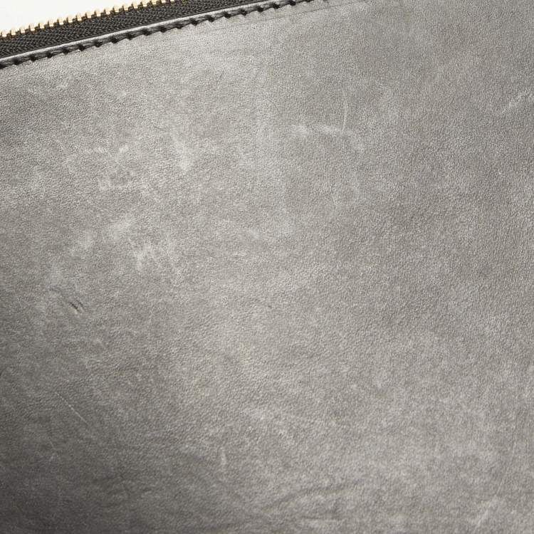Pre Owned Mansur Gavriel Black Leather  Drawstring Bucket Bag