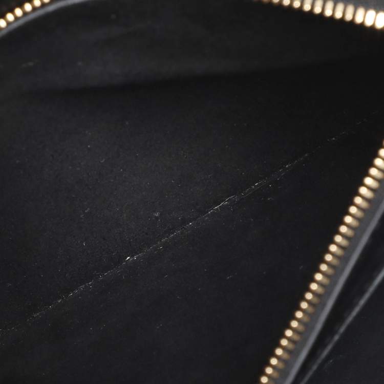 Pre Owned Mansur Gavriel Black Leather Lady Top Handle Bag