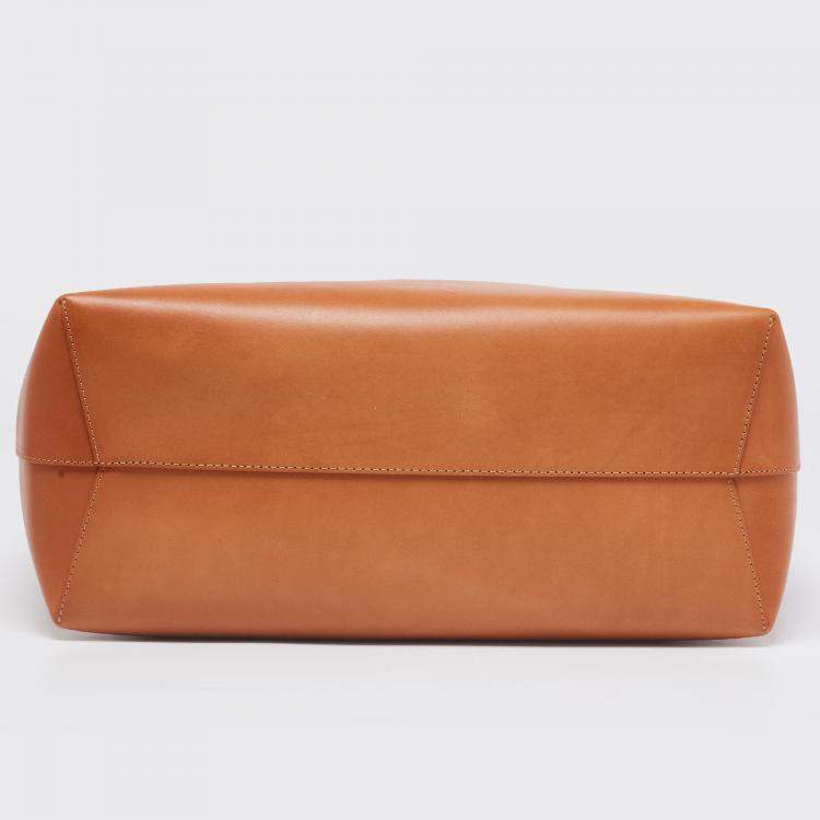 Pre Owned Mansur Gavriel Cammello/Rosa Leather Large Tote