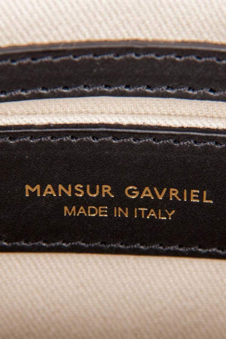 Pre Owned Mansur Gavriel Black Leather Crossbody Bag