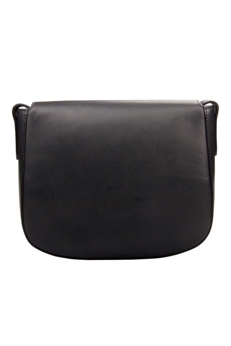 Pre Owned Mansur Gavriel Black Leather Crossbody Bag