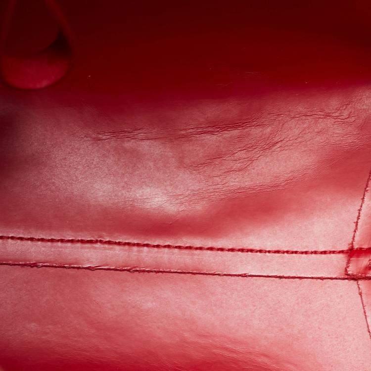 Pre Owned Mansur Gavriel Red Leather Mini Backpack