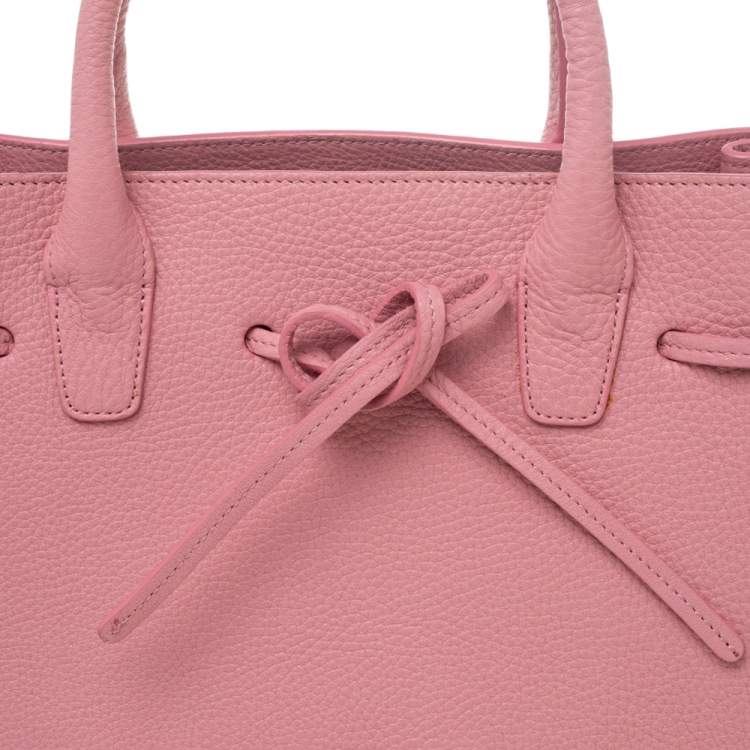 Pre Owned Mansur Gavriel Pink Leather Sun Tote