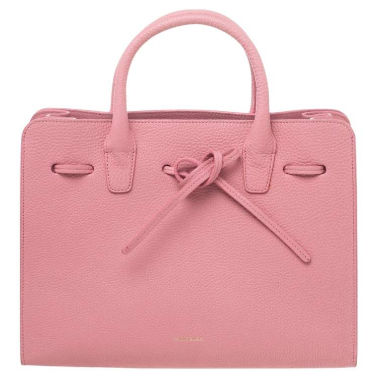 Pre Owned Mansur Gavriel Pink Leather Sun Tote