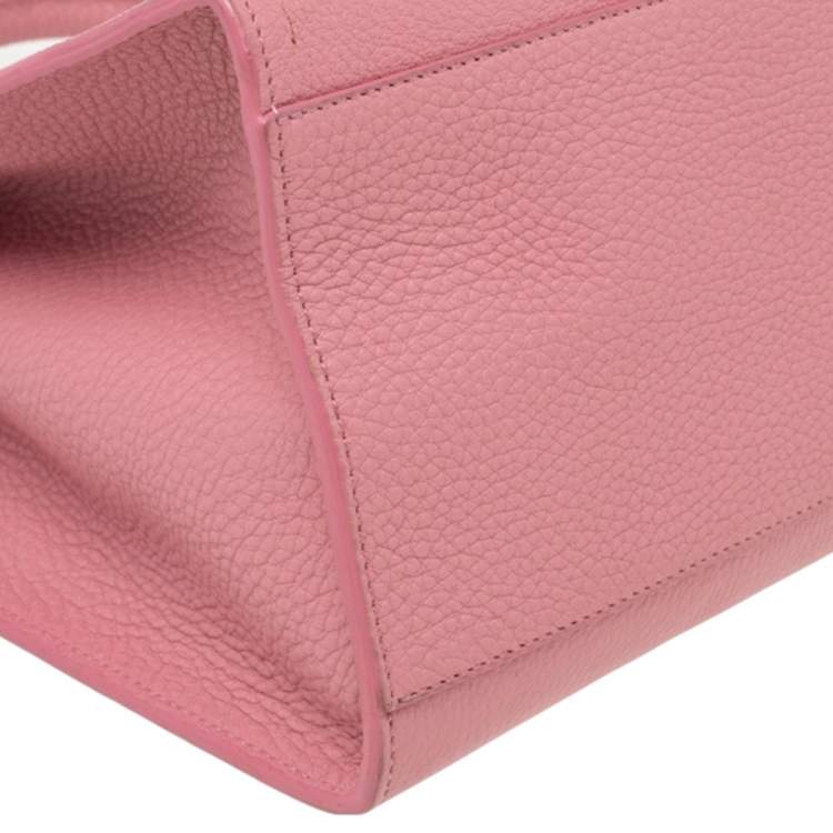 Pre Owned Mansur Gavriel Pink Leather Sun Tote