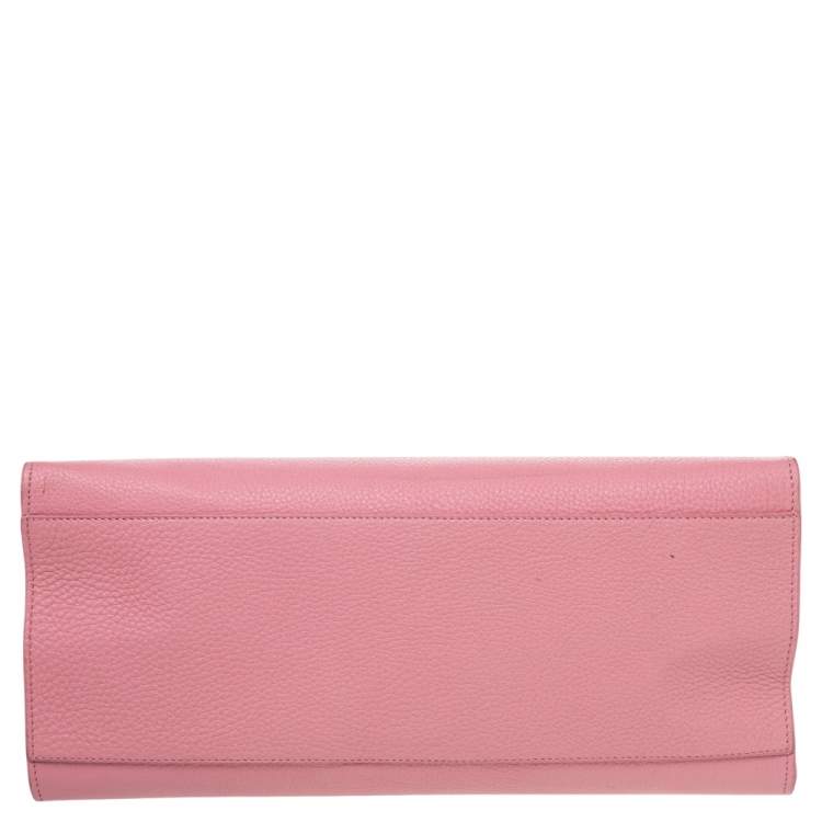 Pre Owned Mansur Gavriel Pink Leather Sun Tote