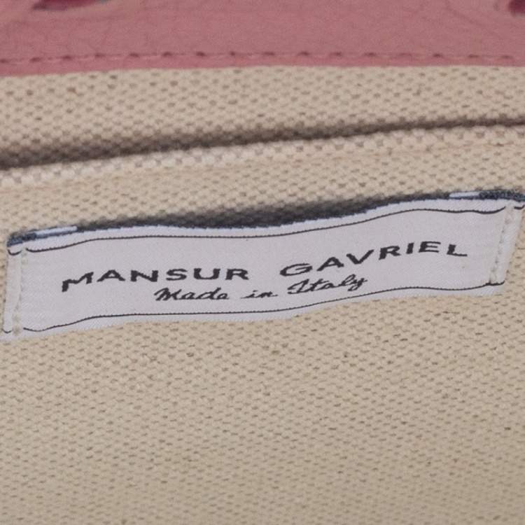 Pre Owned Mansur Gavriel Pink Leather Sun Tote