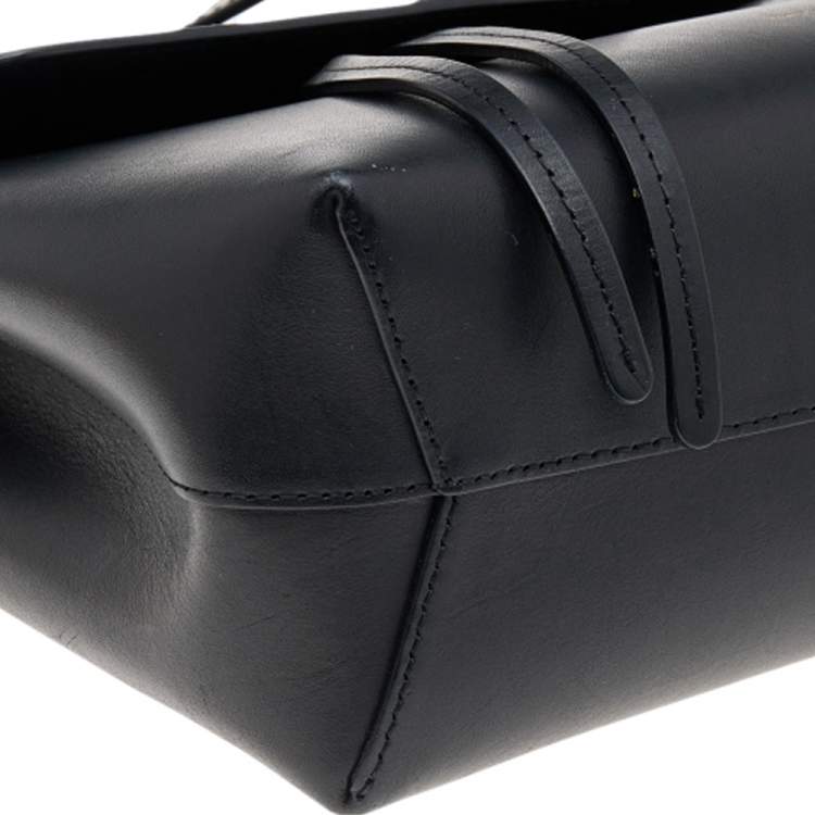 Pre Owned Mansur Gavriel Black Leather Mini Lady Bag
