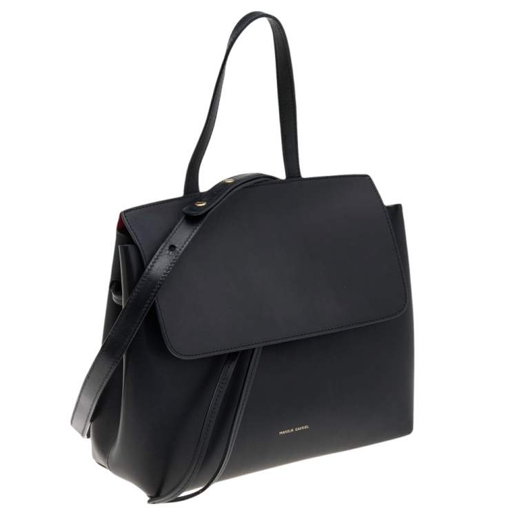 Pre Owned Mansur Gavriel Black Leather Mini Lady Bag