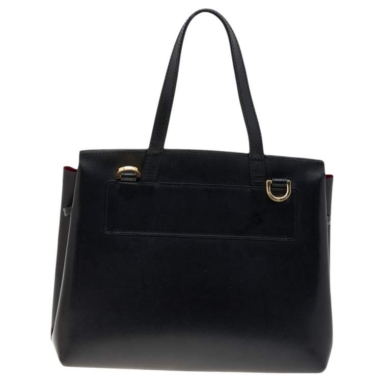 Pre Owned Mansur Gavriel Black Leather Mini Lady Bag