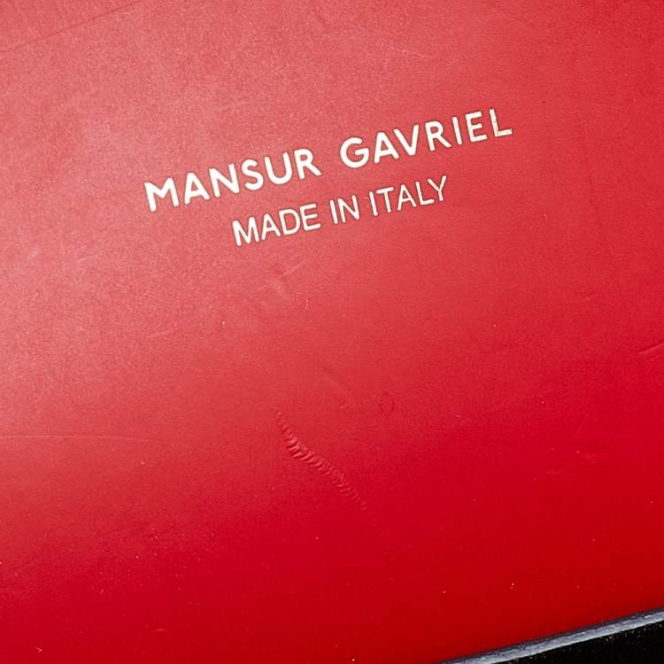 Pre Owned Mansur Gavriel Black Leather Tote
