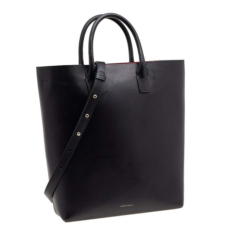 Pre Owned Mansur Gavriel Black Leather Tote
