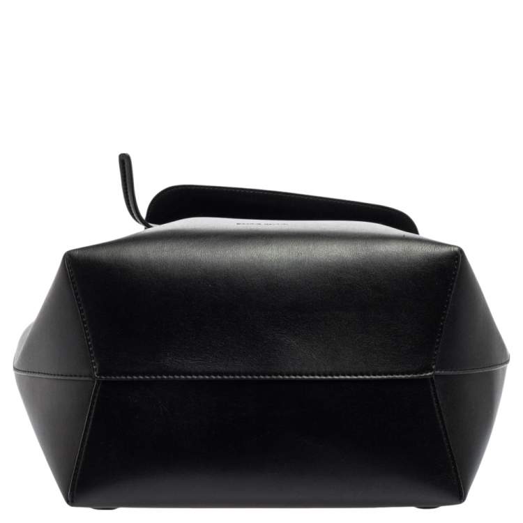 Pre Owned Mansur Gavriel Black Leather Drawstring Backpack