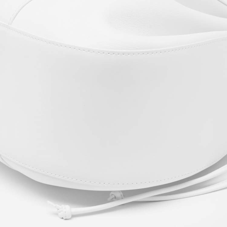 Pre Owned Mansur Gavriel White Leather Bucket Bag