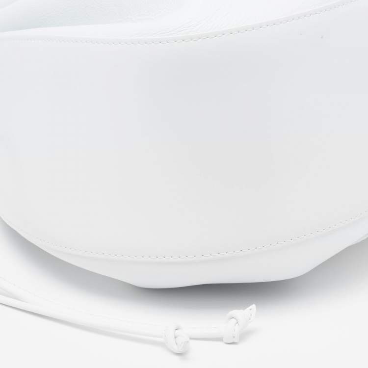 Pre Owned Mansur Gavriel White Leather Bucket Bag