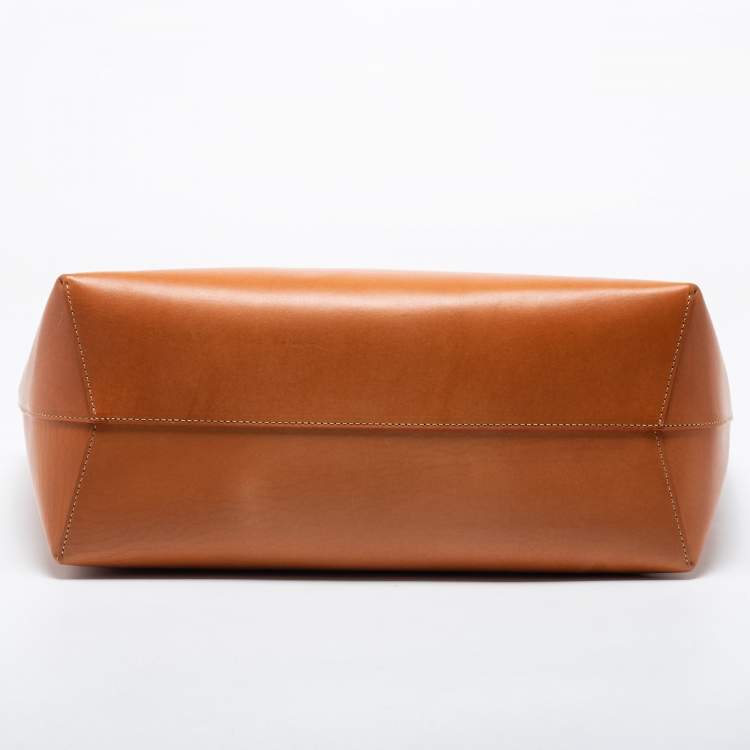 Pre Owned Mansur Gavriel Tan Leather Large Tote