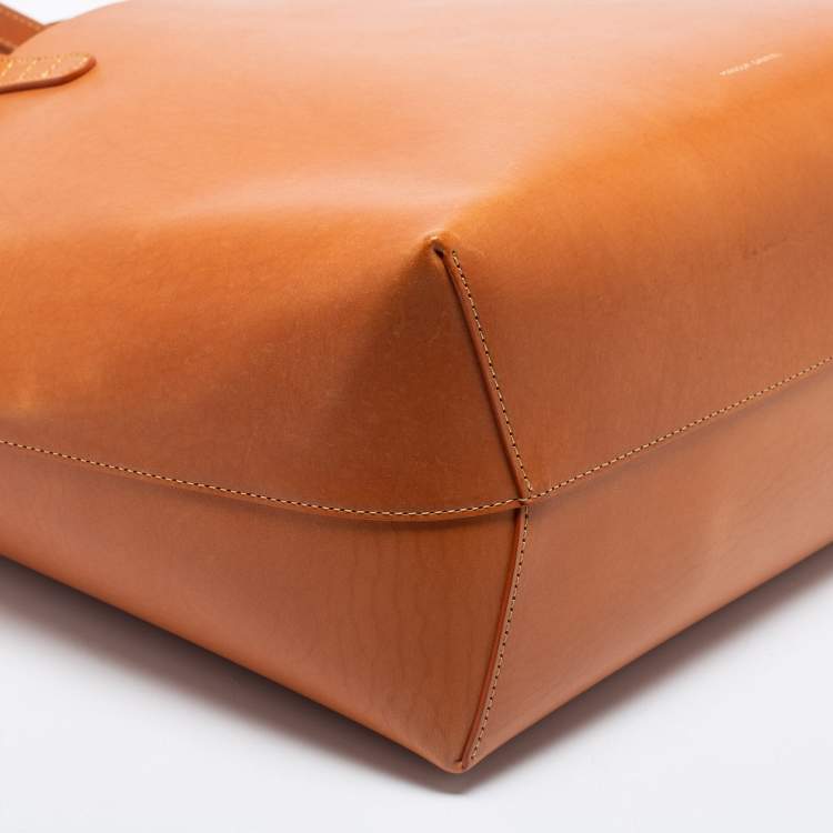 Pre Owned Mansur Gavriel Tan Leather Large Tote