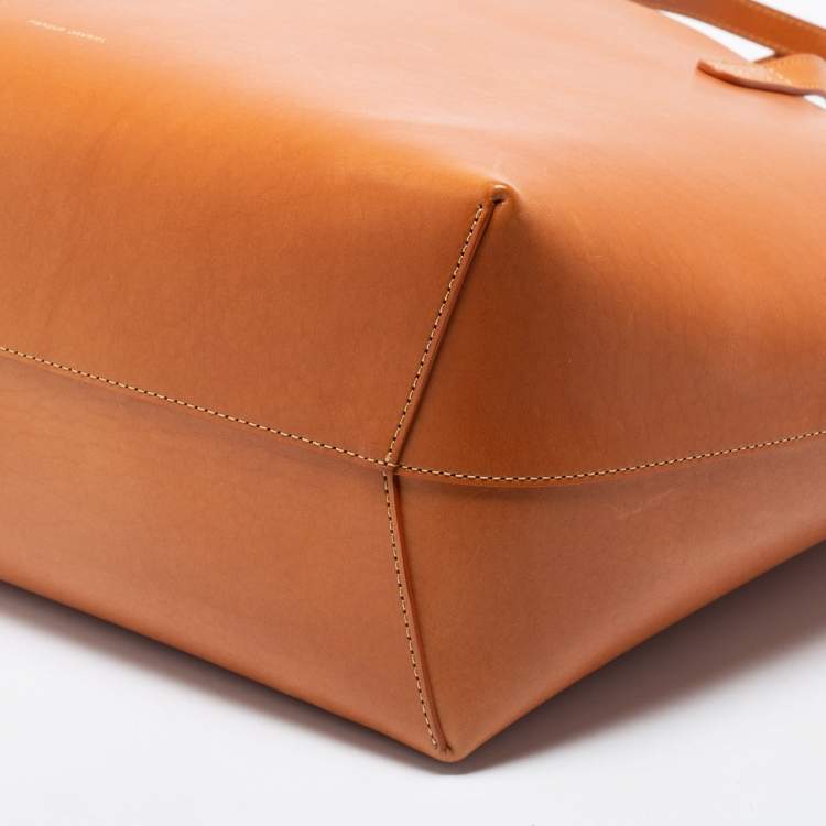 Pre Owned Mansur Gavriel Tan Leather Large Tote